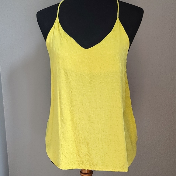 Yellow Green Leopard Print Halter Tank Top - Picture 8 of 8